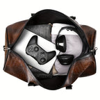 Bolsa de viaje con efecto de piel de cocodrilo