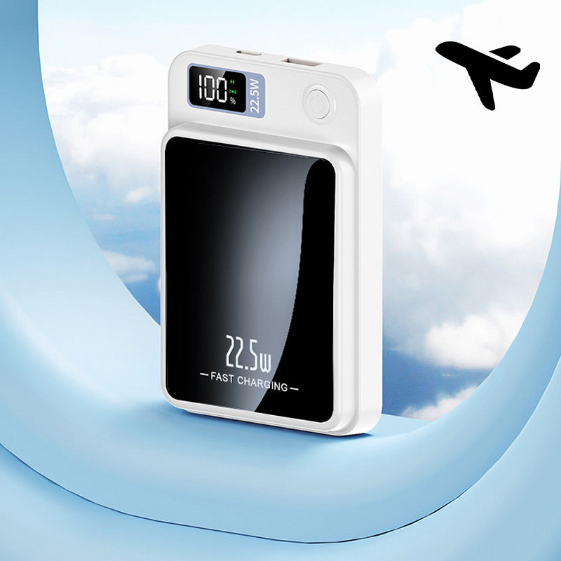 Portabel powerbank med 22.5 W snabbladdning