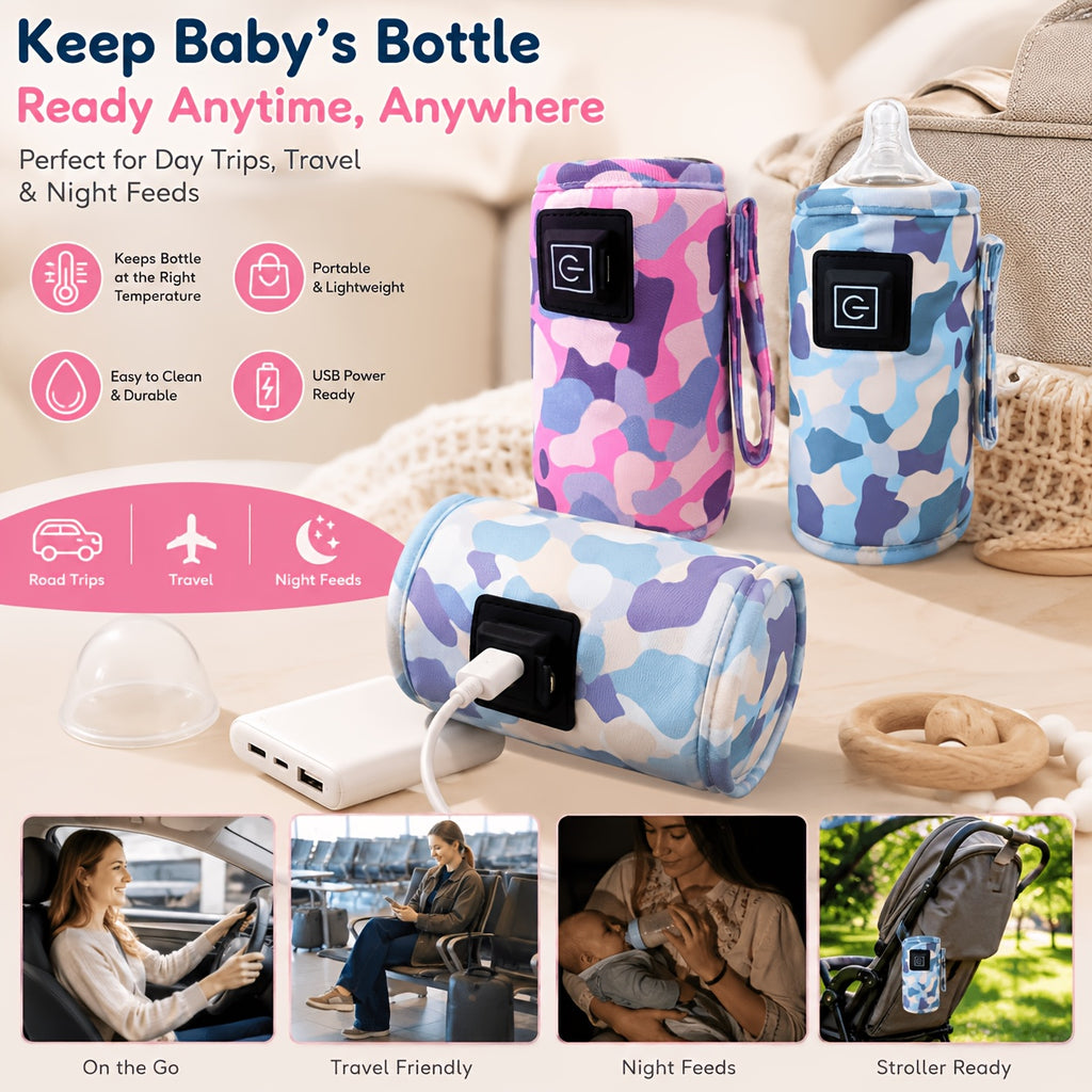 USB Heated Bottle Warmer Sleeve