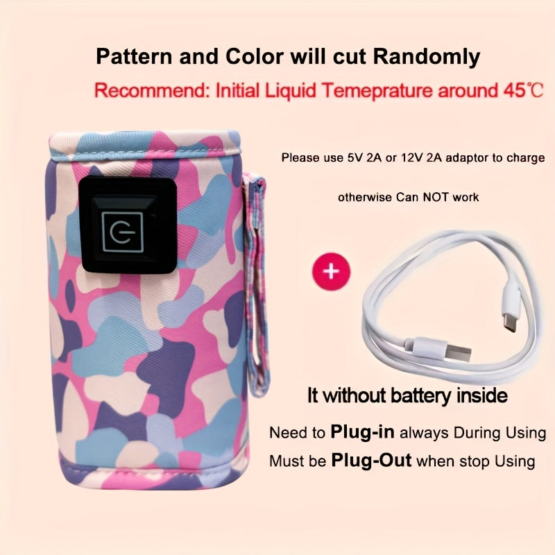 USB Heated Bottle Warmer Sleeve