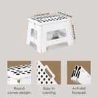 Foldable Step Stool with Grip Surface