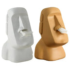 Portapañuelos facial escultural con diseño artístico en 3D