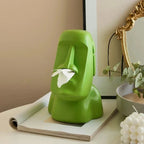Portapañuelos facial escultural con diseño artístico en 3D