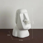 Portapañuelos facial escultural con diseño artístico en 3D