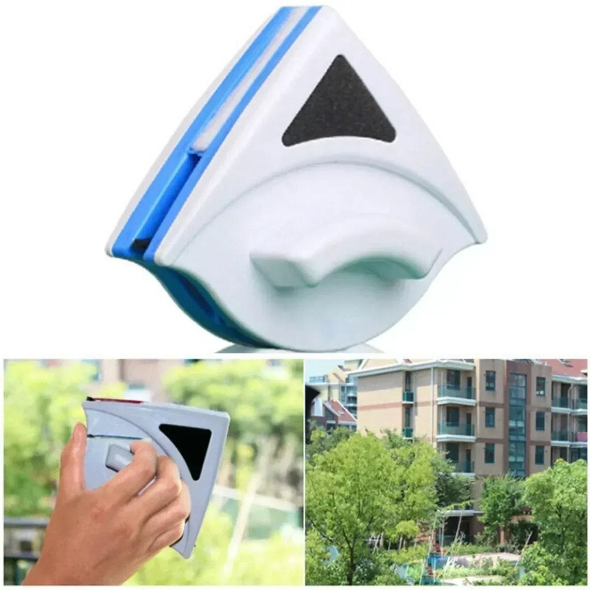 Outil magnétique de nettoyage des vitres
