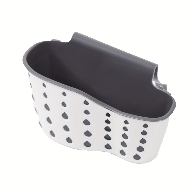 Sink Sponge Holder with Drainage Design and Faucet-Mounted Kitchen Organizer