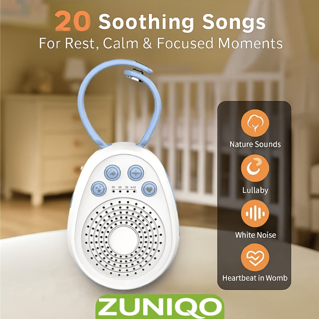 Portable White Noise Sleep Sound Machine