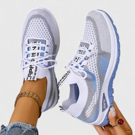 Åndbare snøresneakers til kvinder