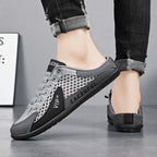 Zapatillas deportivas de malla sin cordones para hombre