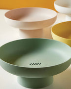 Frutero y centro de mesa redondo con pedestal