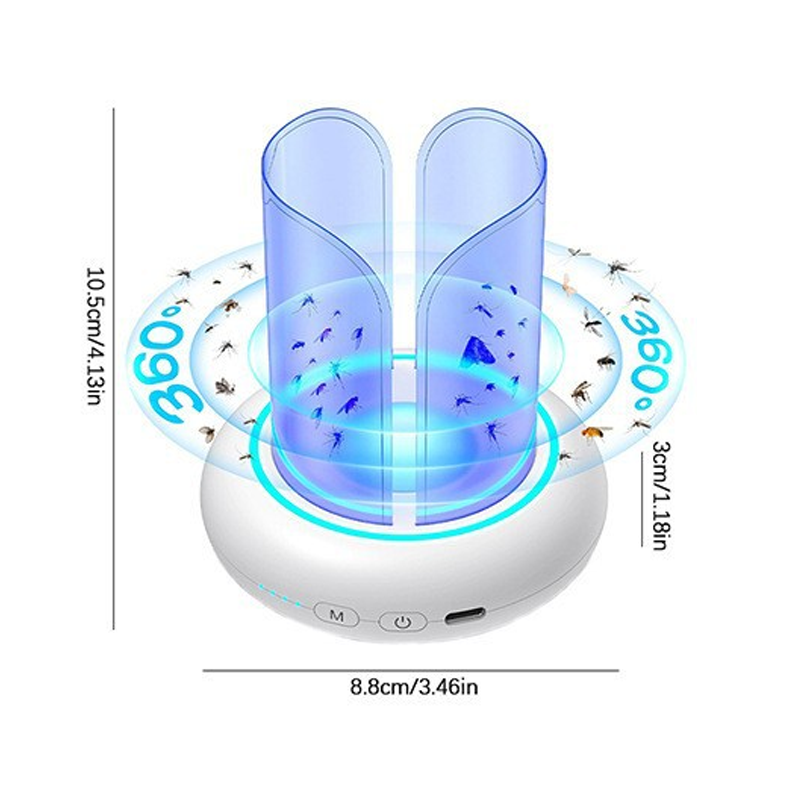 360° insektsfälla med UV-ljus och RGB-stämningsbelysning