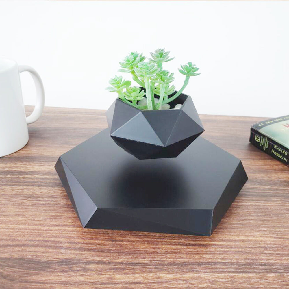 Svævende plantepotte med magnetisk levitation