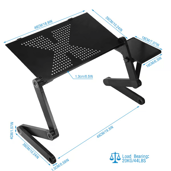 Justerbart 360° laptopstativ
