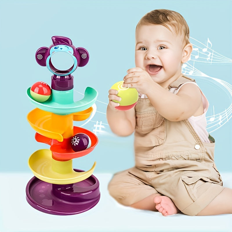 Spiral Ball Track Activity Toy