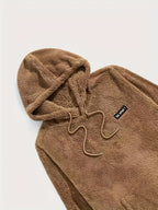 Set felpa con cappuccio e jogger in pile testurizzato