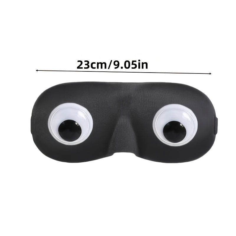 Antifaz de dormir con diseño de ojos caricaturescos
