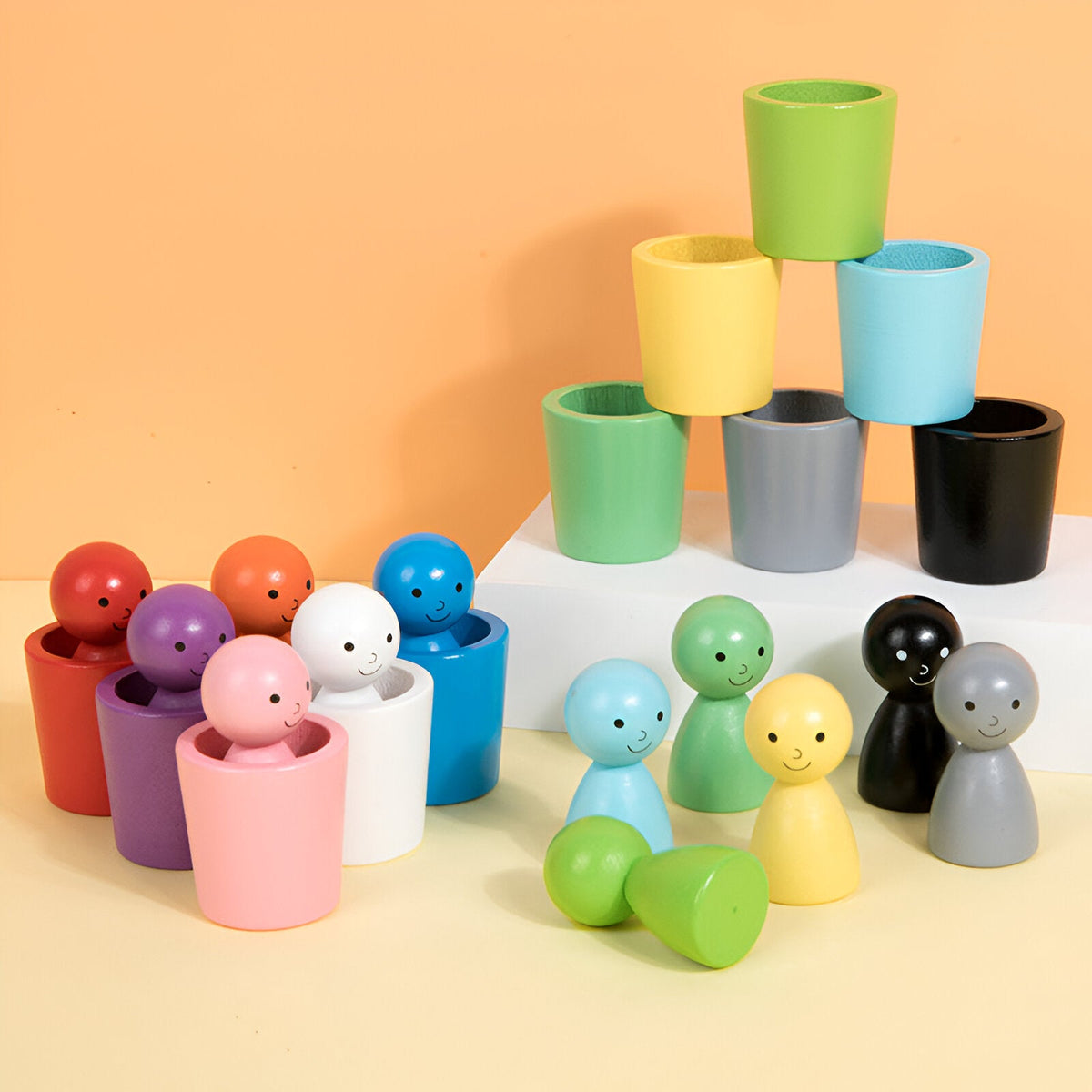 Lernspielzeug zum Sortieren und Zuordnen von Farben