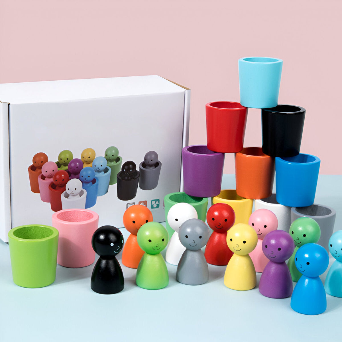 Lernspielzeug zum Sortieren und Zuordnen von Farben