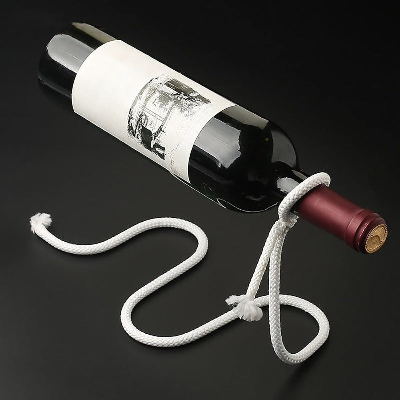 Soporte para botella con cuerda de equilibrio