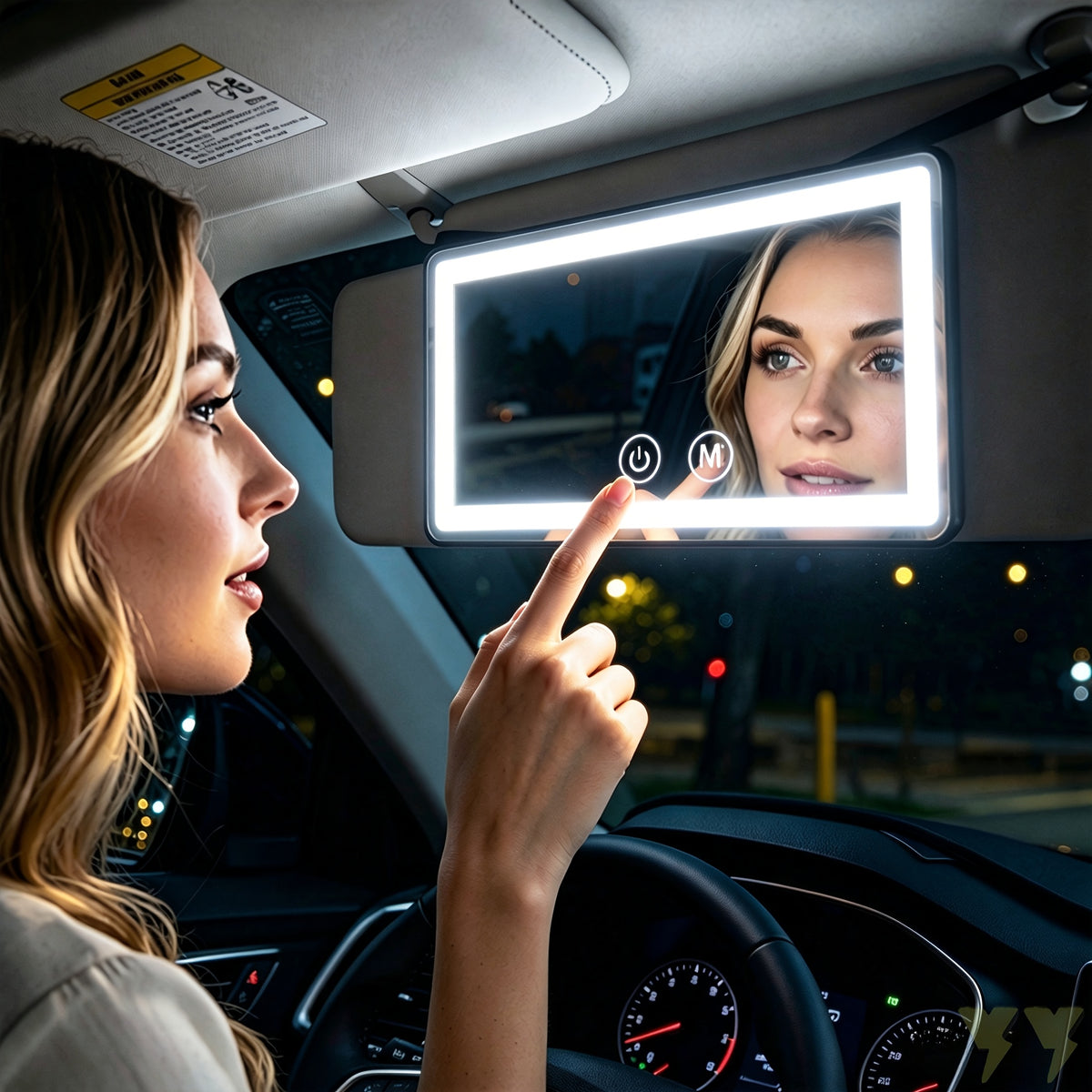 LED Car Sun Visor Vanity Mirror