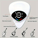 Púa afinadora digital para guitarra
