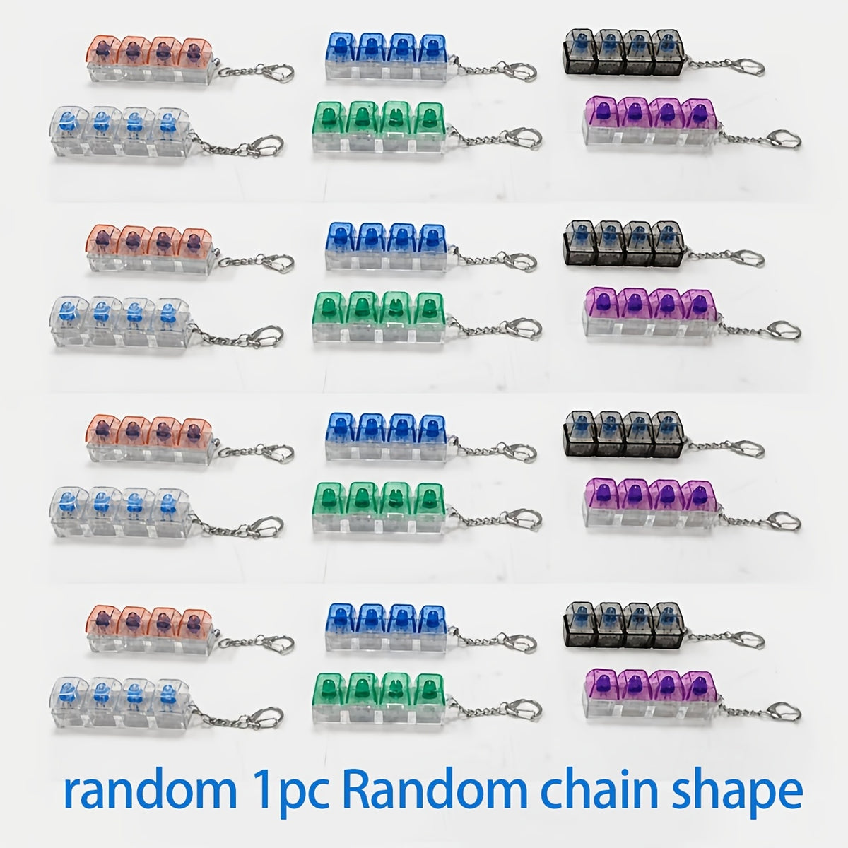 Porte-clés mini clavier anti-stress à quatre touches