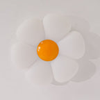 Plafonnier en forme de fleur à six pétales