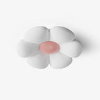 Plafonnier en forme de fleur à six pétales