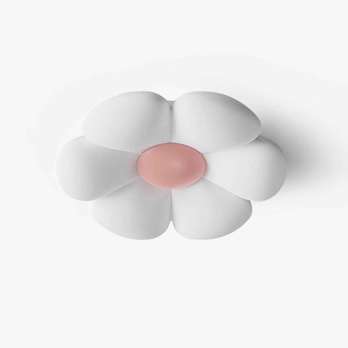 Plafonnier en forme de fleur à six pétales