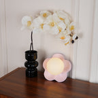 Applique murale en forme de fleur avec lumière en forme de globe