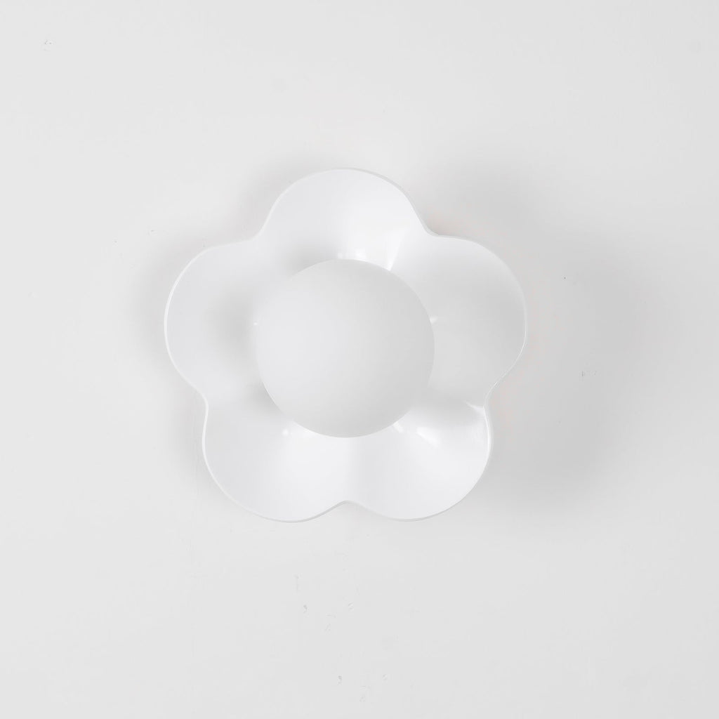 Applique murale en forme de fleur avec lumière en forme de globe