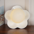 Applique murale en forme de fleur avec lumière en forme de globe