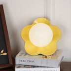 Applique murale en forme de fleur avec lumière en forme de globe