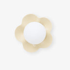 Applique murale en forme de fleur avec lumière en forme de globe