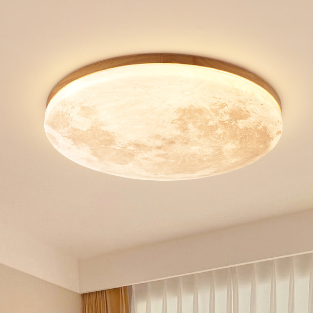 Plafonnier encastré effet lune