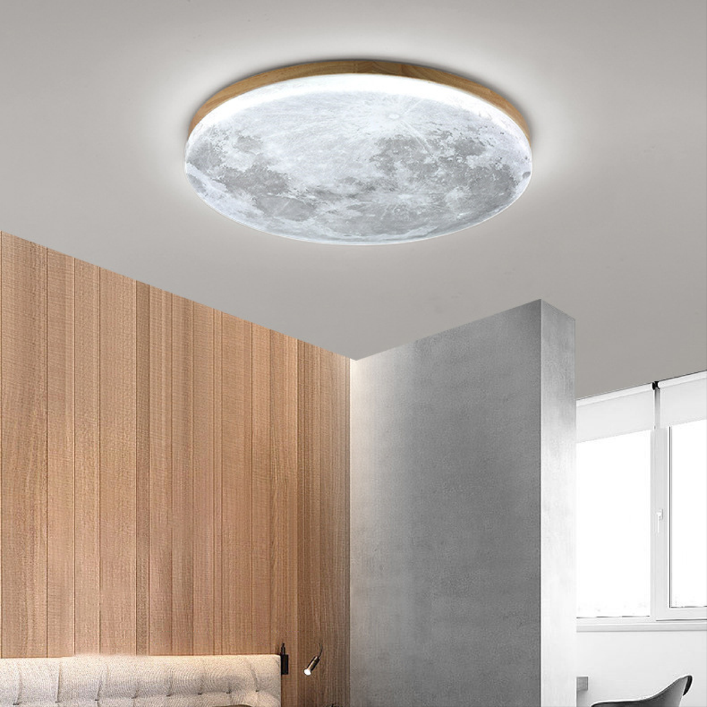 Plafonnier encastré effet lune