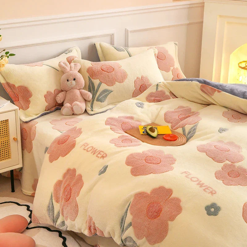 Fleece-Bettwäsche-Set