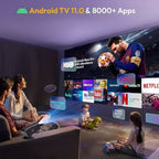 Full-HD-Mini-Projektor mit kabelloser Verbindung und drehbarem Standfuß