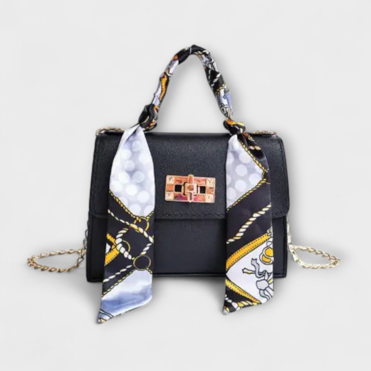 Crossbody-taske med tørklædehank til kvinder