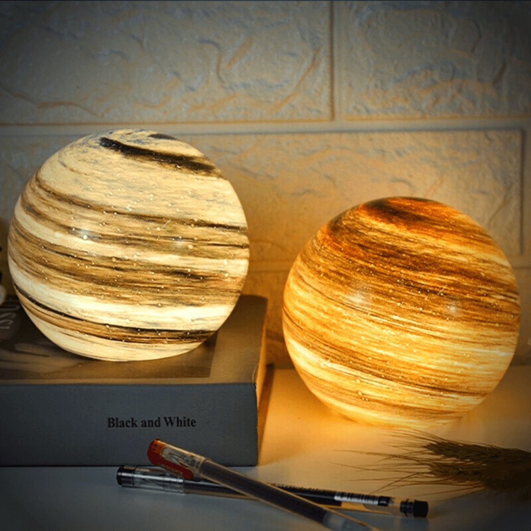 Glass Moon Globe Table Lamp