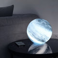 Glass Moon Globe Table Lamp