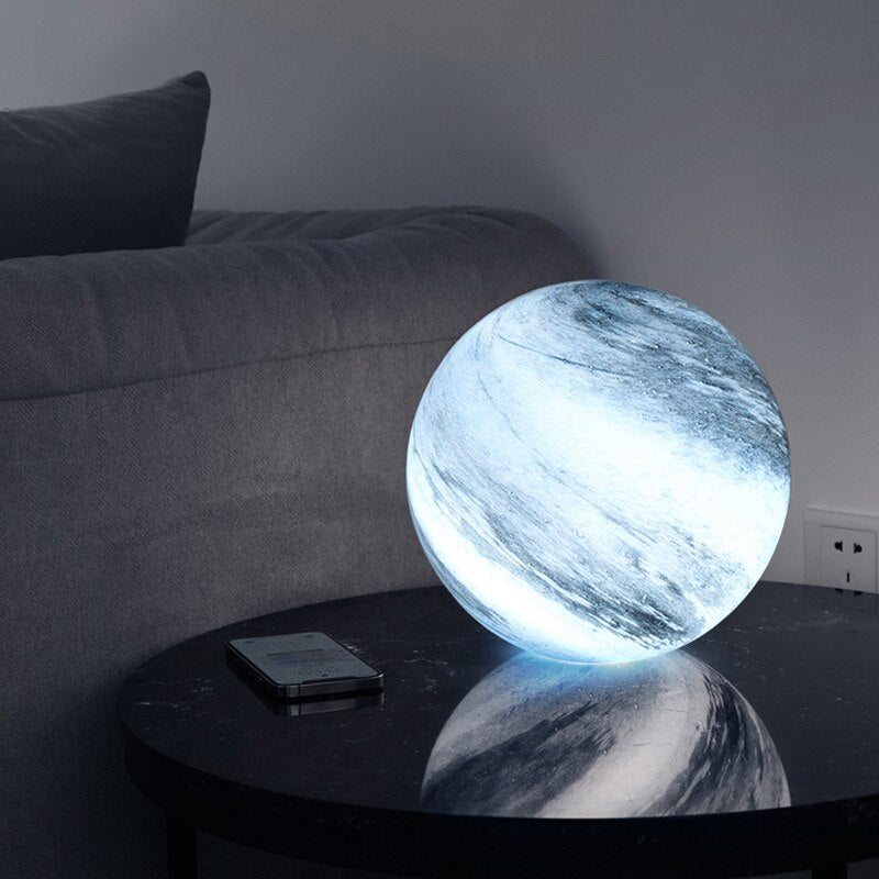 Colour-Changing Cosmic Glass Table Lamp
