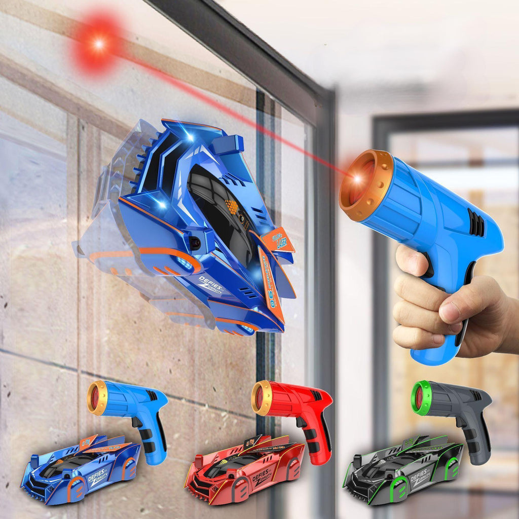Coche teledirigido trepamuros con láser LaserRace