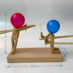 Jeu de duel d'escrime avec des ballons