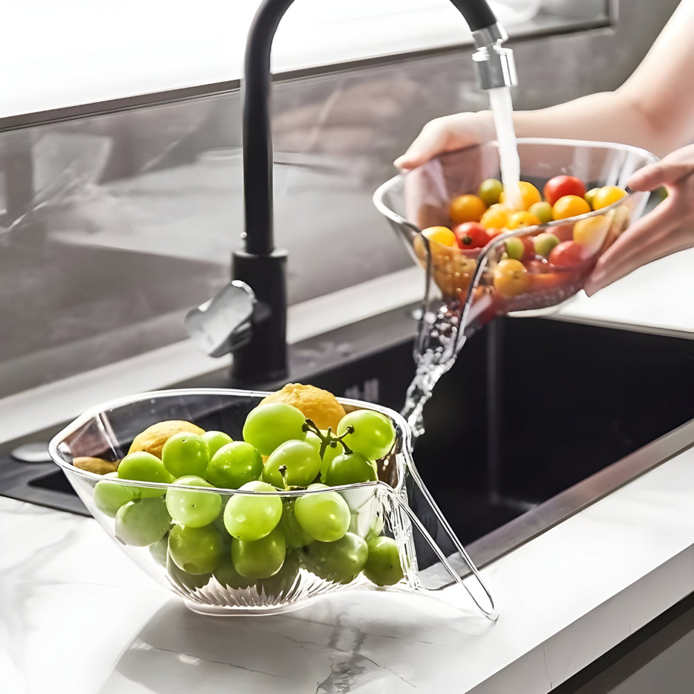 Colador de cocina con pico vertedor