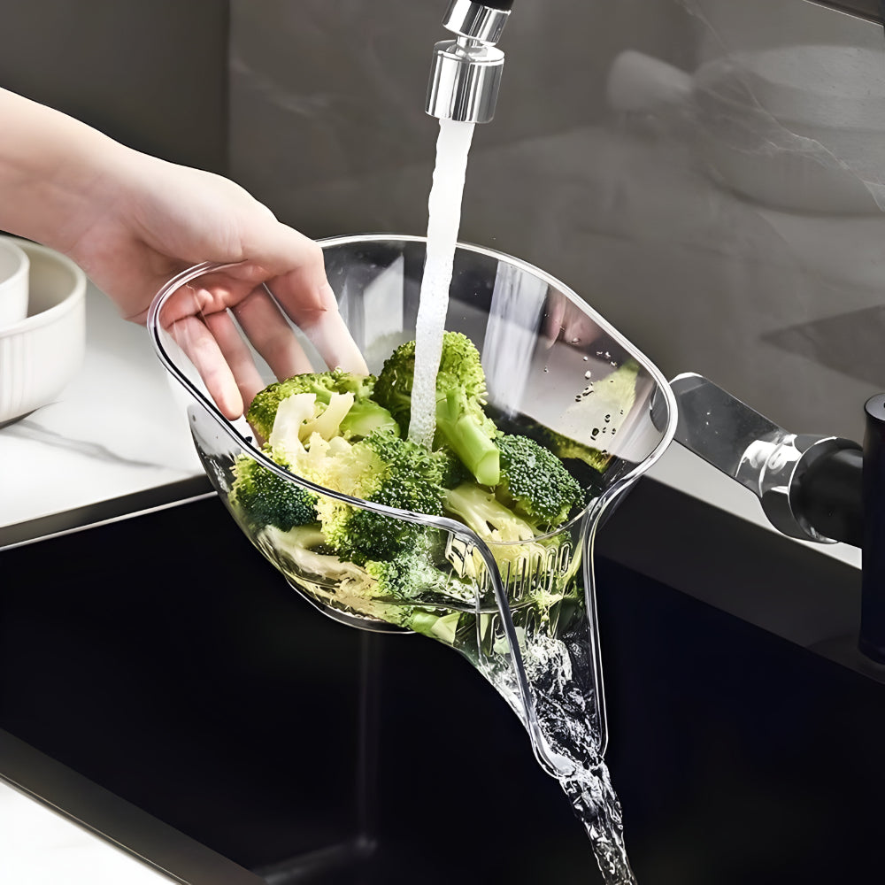 Colador de cocina con pico vertedor