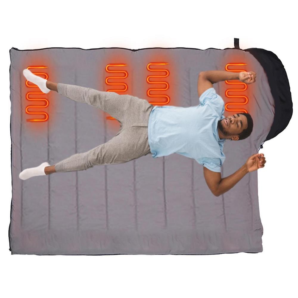 Sac de couchage chauffant USB avec éléments chauffants intégrés
