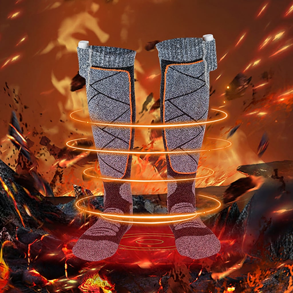 Wiederaufladbare beheizte Wintersocken