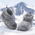 Chaussons bottines d’hiver chauffants en peluche