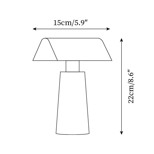 Moderni veistoksellinen pöytävalaisin geometrisella varjostimella moderniin sisustukseen